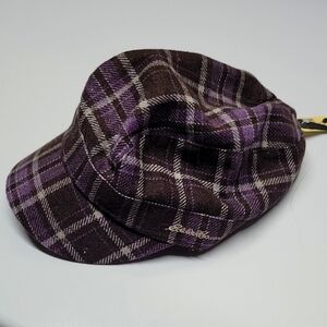 Eddie Bauer Purple and Brown Newsboy Hat